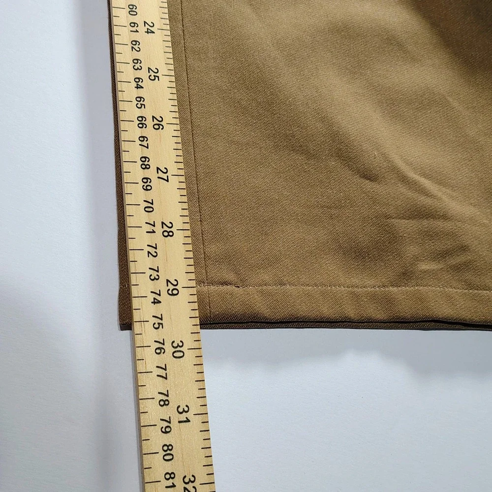 Appleseed's‎ Womens Brown Cotton Blend High Rise Straight Leg Pants - Size 14M